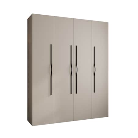 Szafa czterodrzwiowa Como 2 200 gł.50 kaszmir+czarny