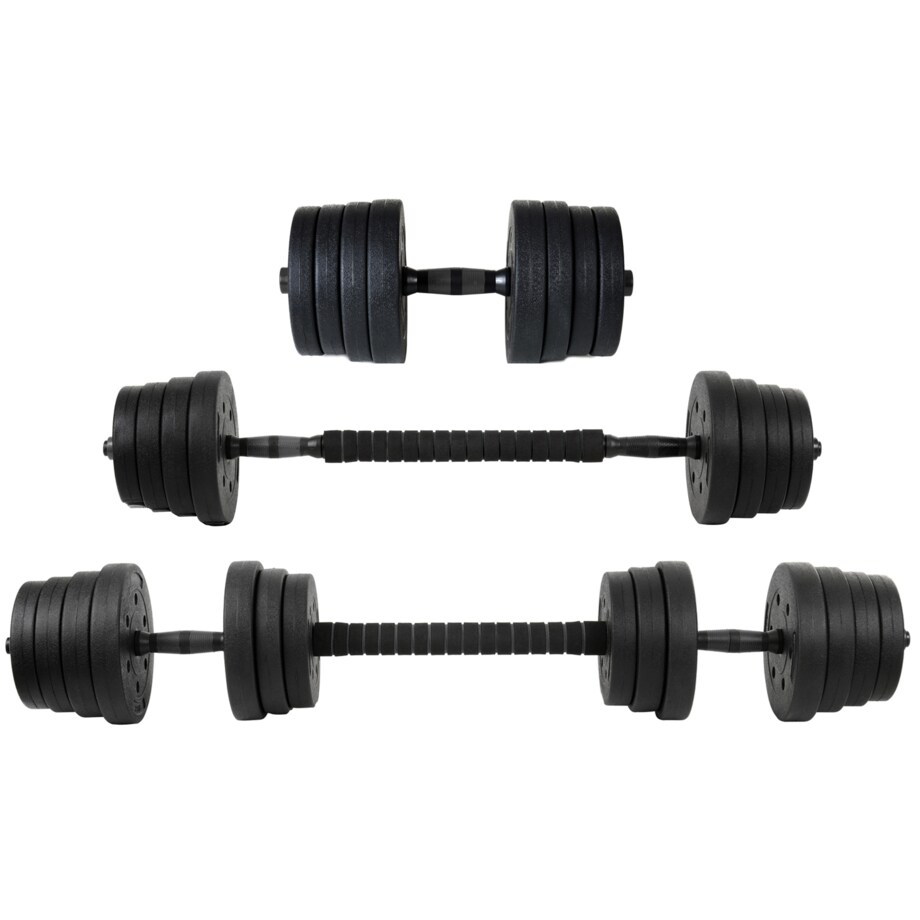 Zestaw hantli 2x15 kg Regulowane hantle 30 kg z funkcją sztangi funfit