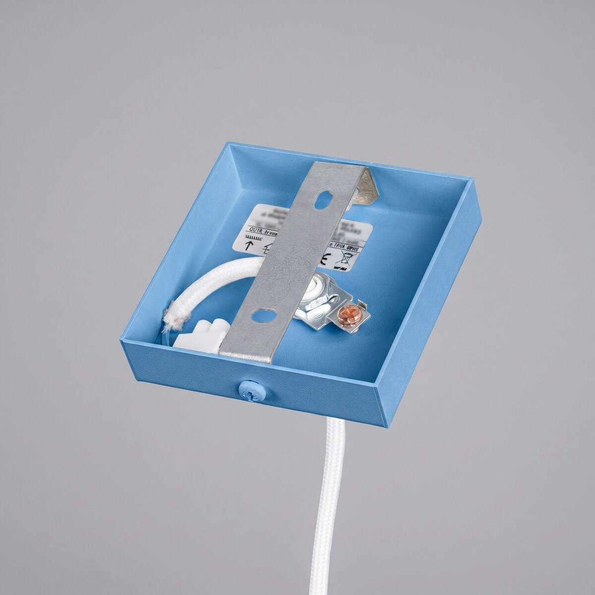 Lampa wisząca KARBON 1 błękitna