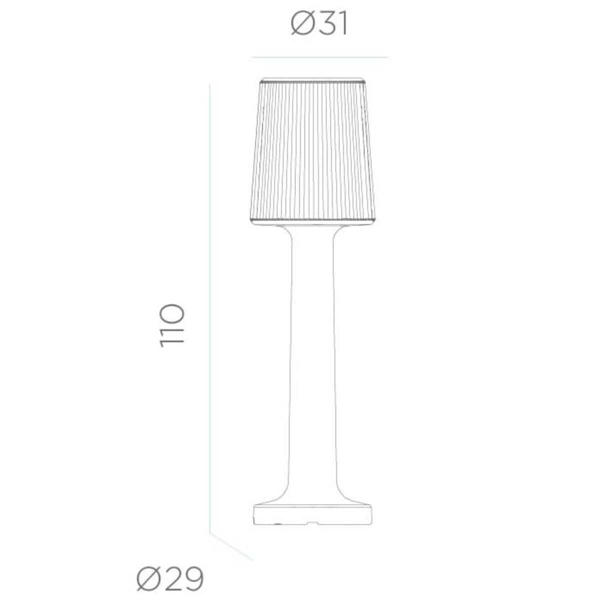 Ogrodowa lampa stojąca Carmen LUMCR110OFNW King Home LED 16W 6000K IP65 biała
