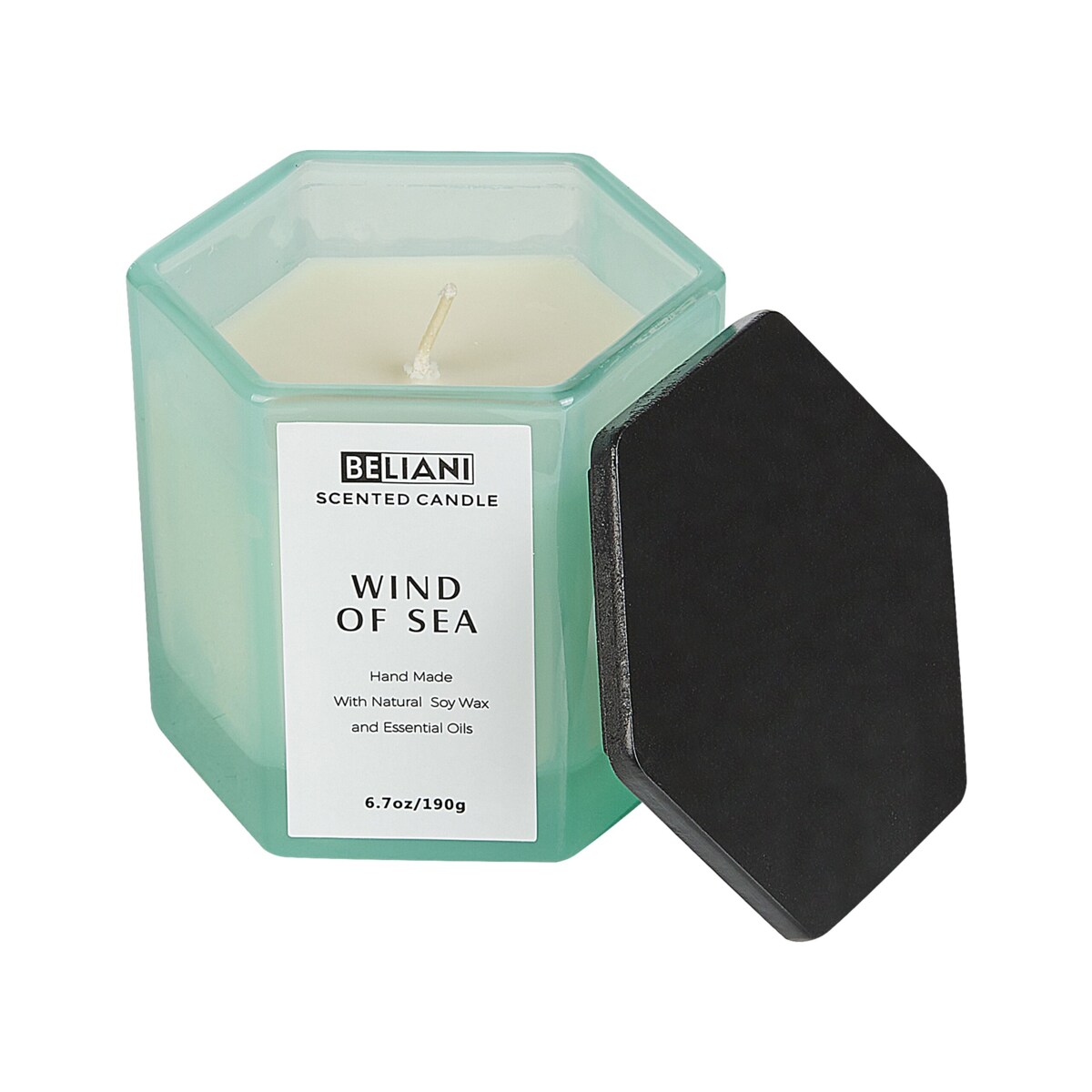 Zestaw zapachowy świeca sojowa i dyfuzor z patyczkami morska bryza CLASSY TINT