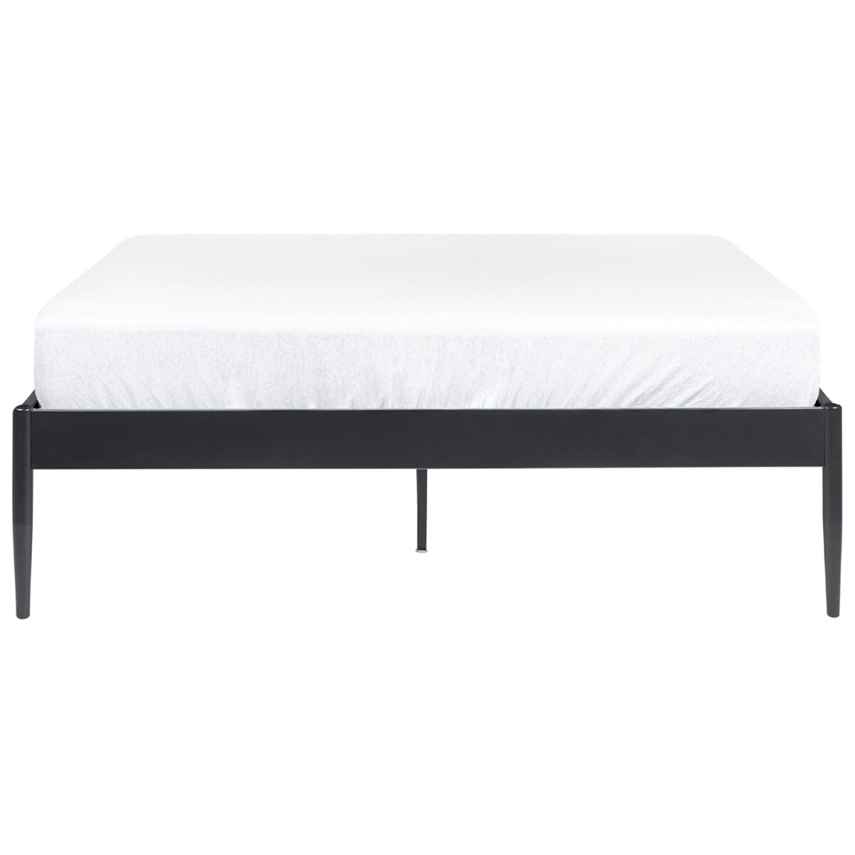 Łóżko metalowe 140 x 200 cm czarne VAURS