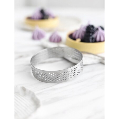 Perforowany okrągły pierścień do wypieków 8cm - Patisse
