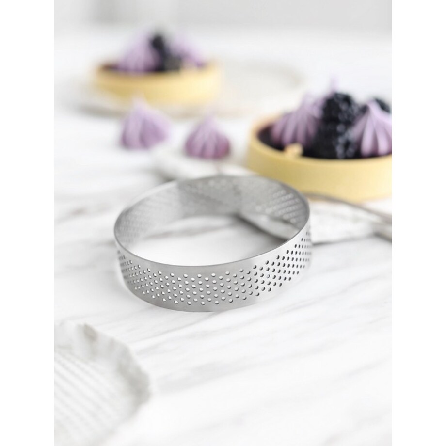 Perforowany okrągły pierścień do wypieków 8cm - Patisse