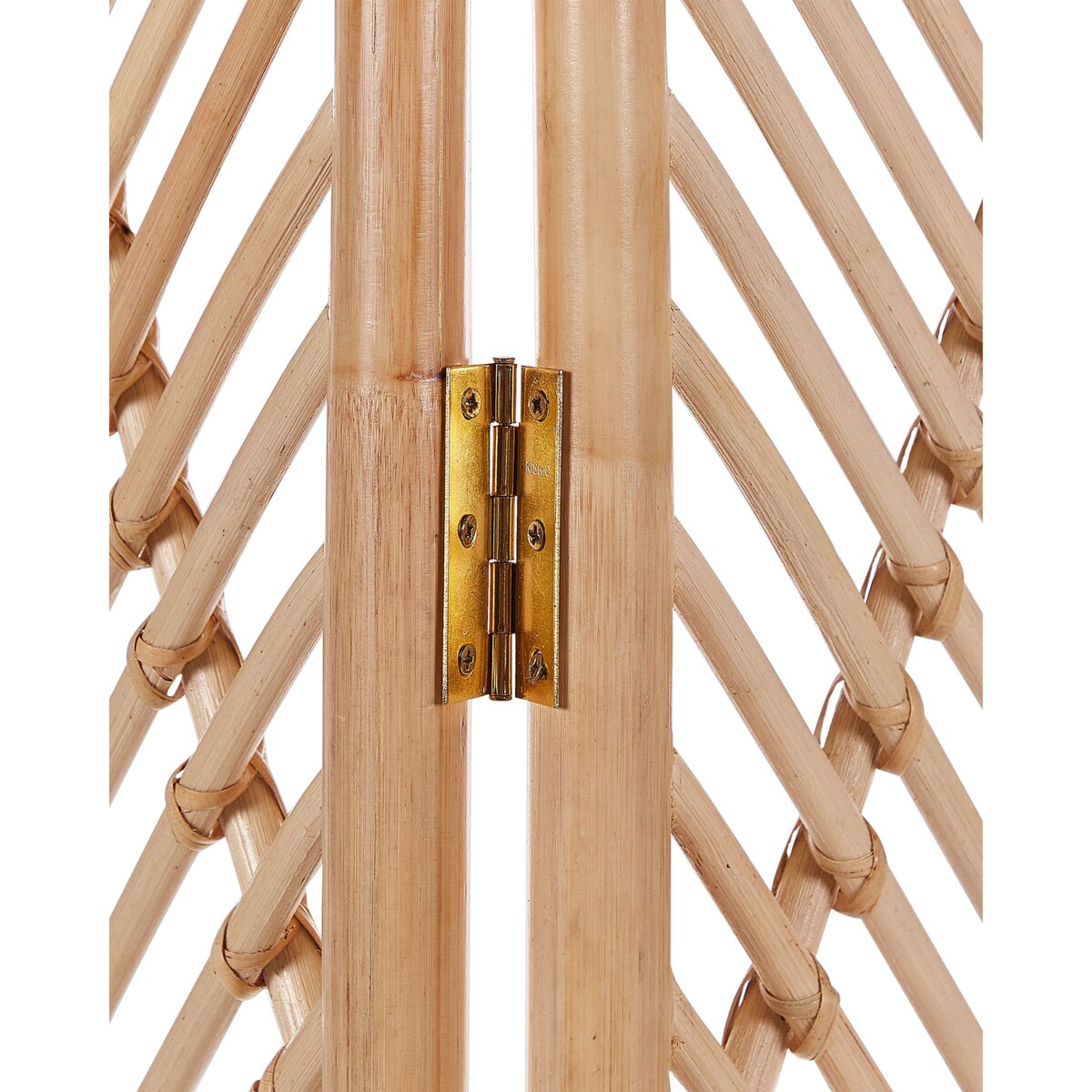 3-panelowy składany parawan pokojowy rattanowy 106 x 180 cm naturalny COSENZA