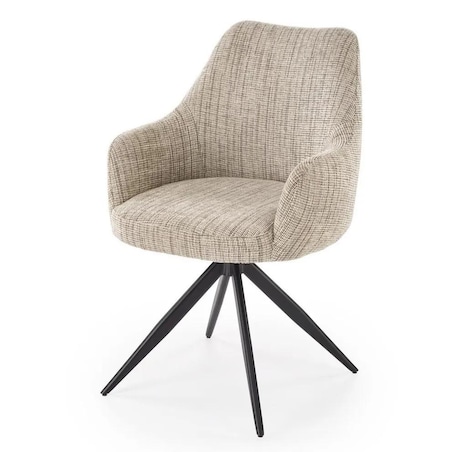 Krzesło tapicerowane K564 beżowe obracane