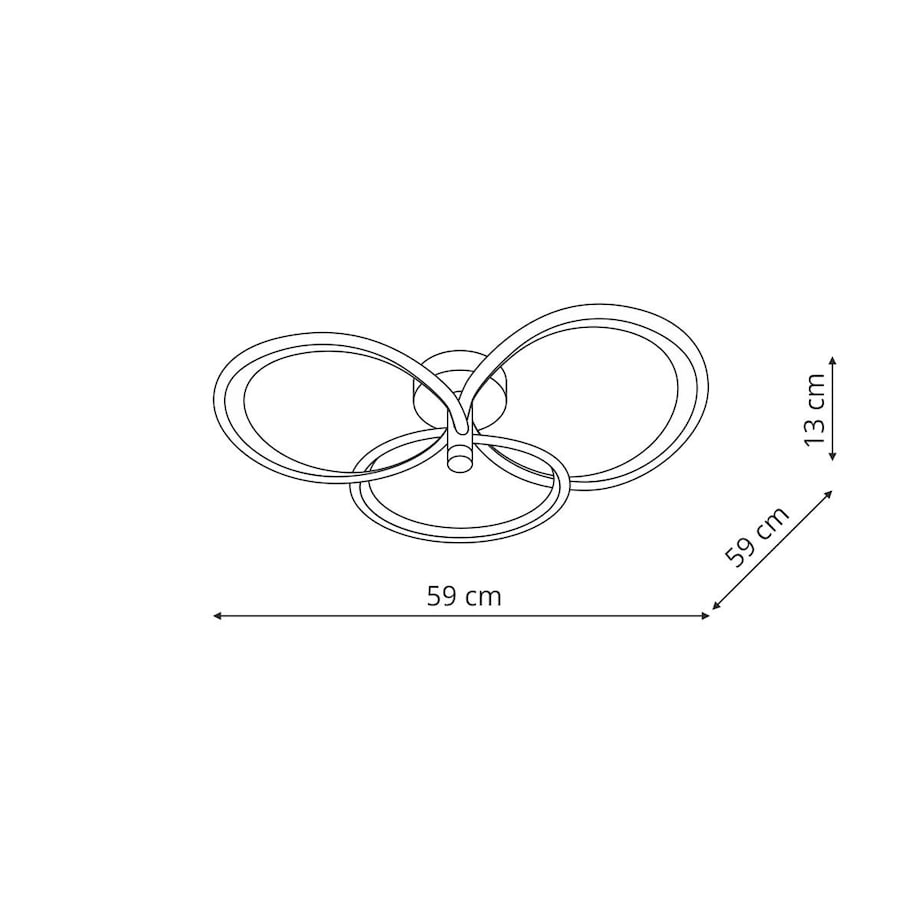 Plafon Light Prestige Azina złoty LED CCT 3000K/4000K/6000K (regulowana) 1 szt.