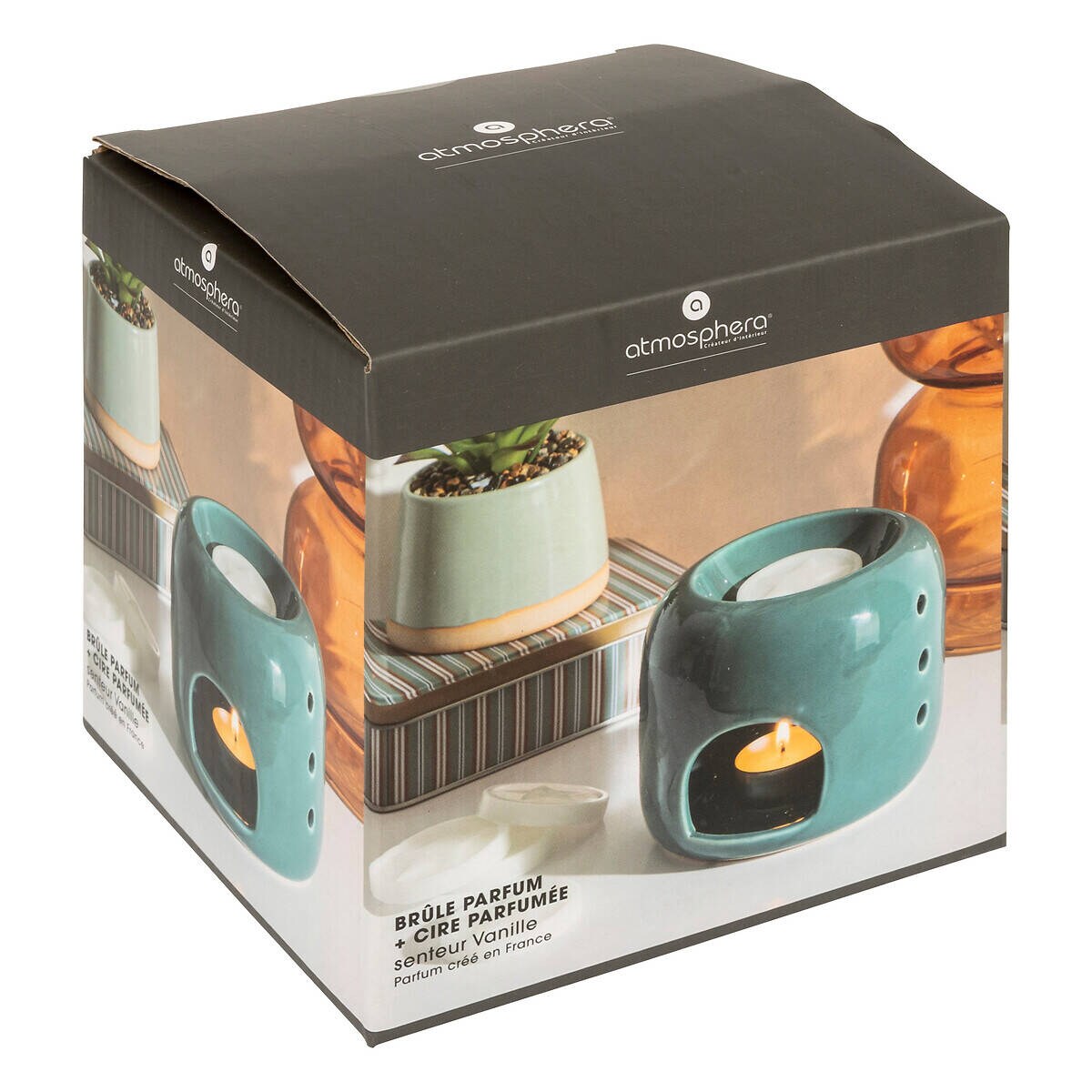 Kominek do wosku ceramiczny + 5 wosków zapachowych