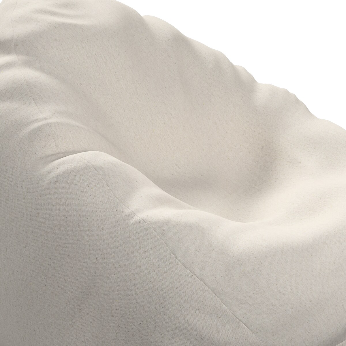 Worek do siedzenia Bowli, melanż szaro-beżowy, Ø80 x 115 cm, Happiness