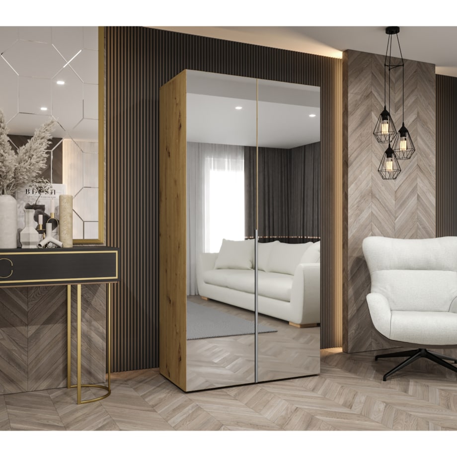 Szafa uchylna otwierana ALICANTE 3 100 wys. 202 cm Artisan + u. Kaszmir