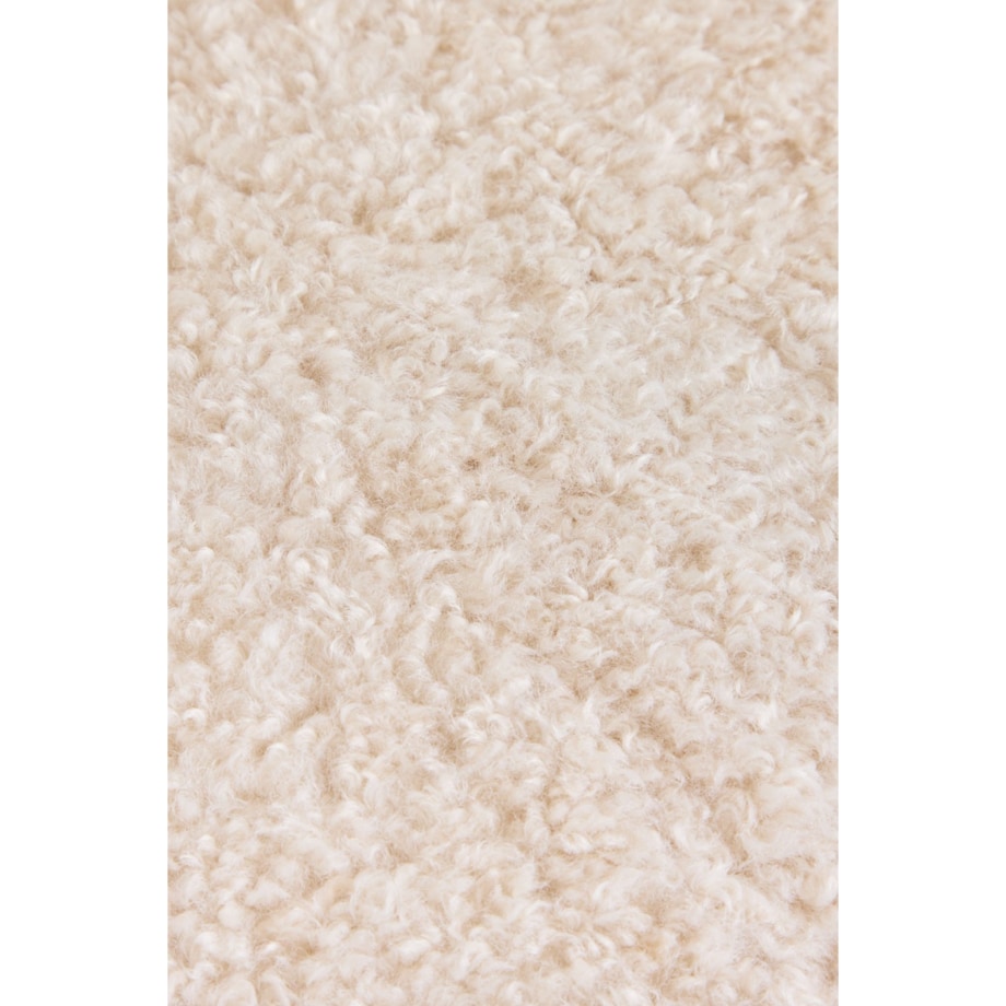 Fotel z drewna kauczukowego i futerka Eldred