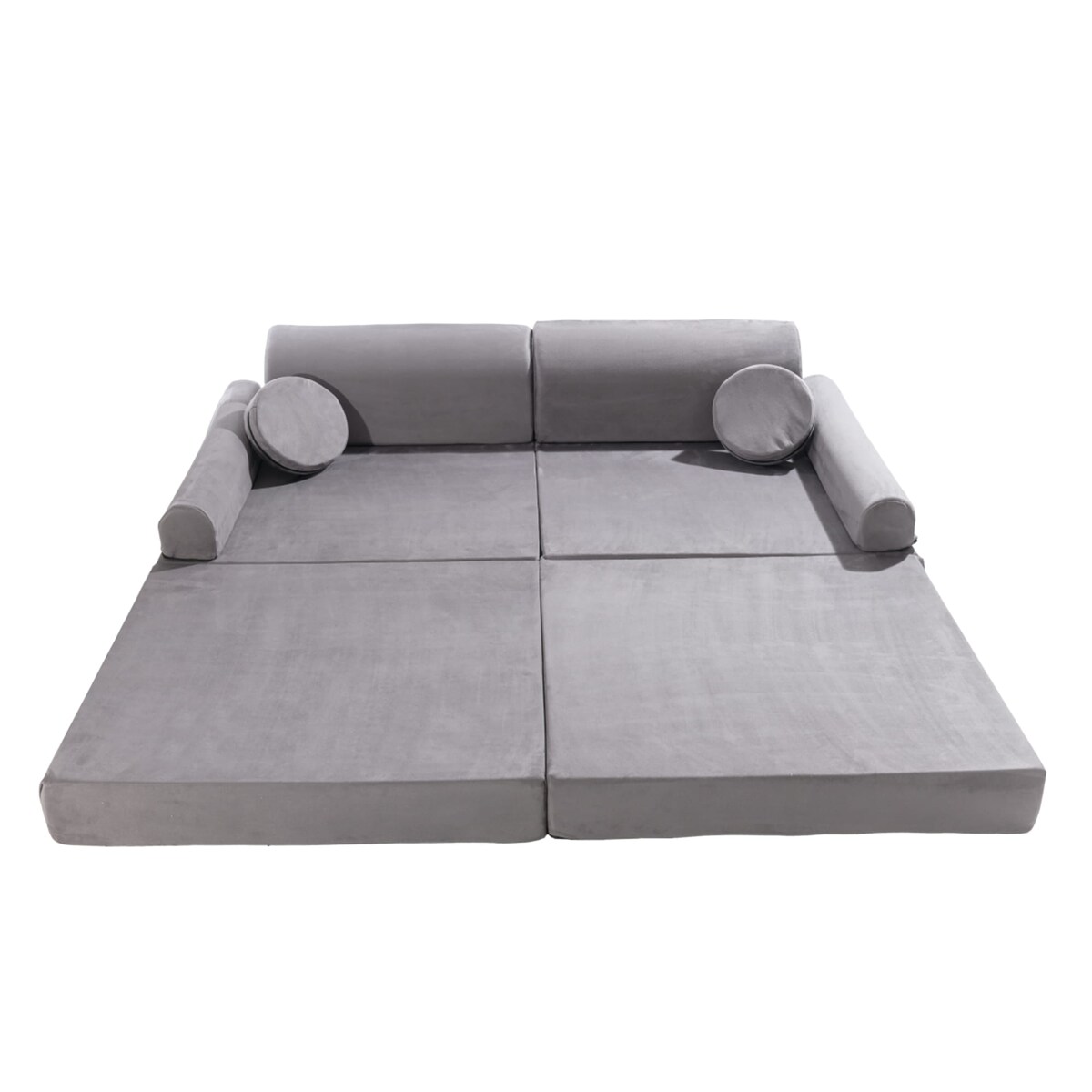 Sofa dla Dzieci Velvet, Szara