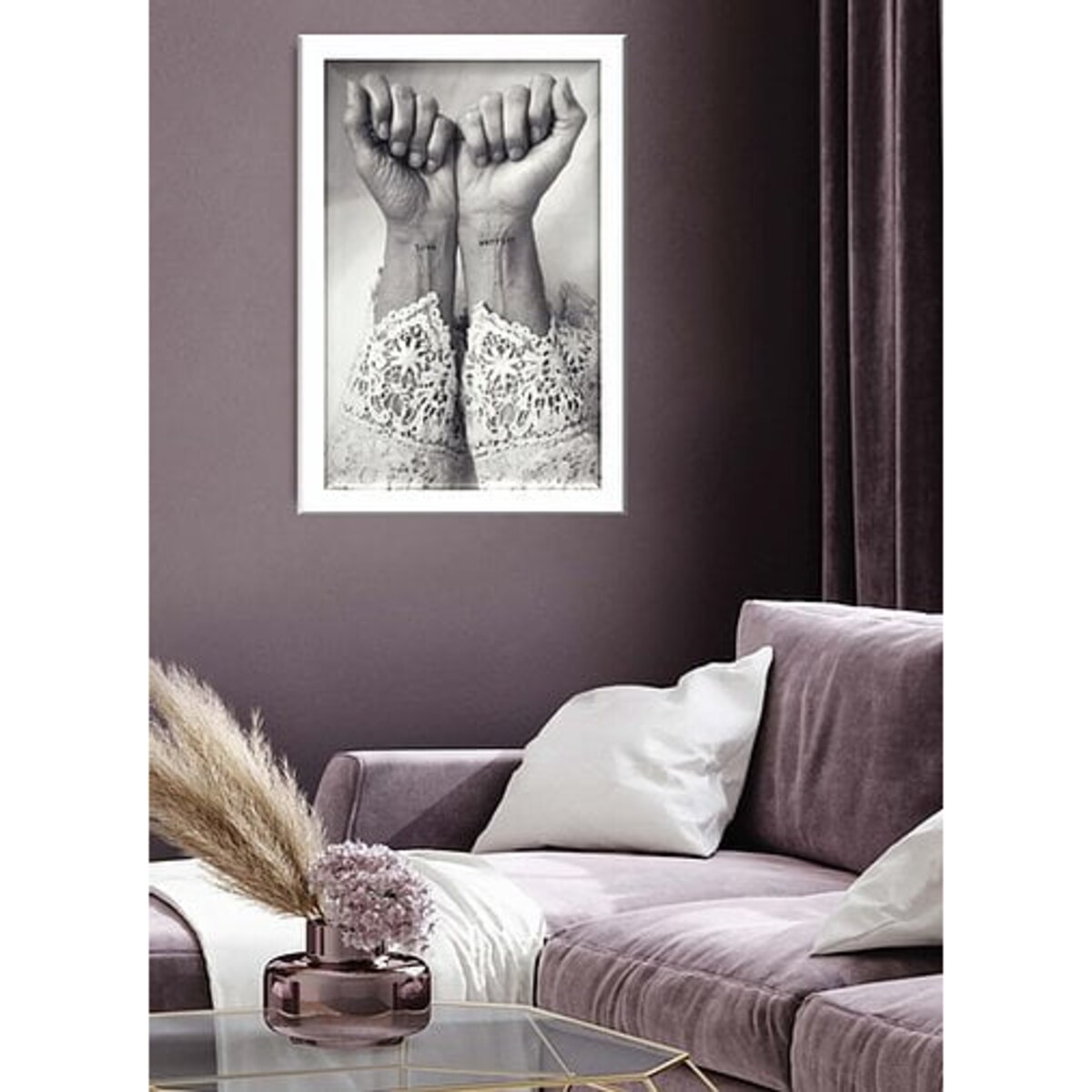 Poster Story, Plakat, Obraz - Tatuaż Love Warrior, wymiary 30 x 42 cm