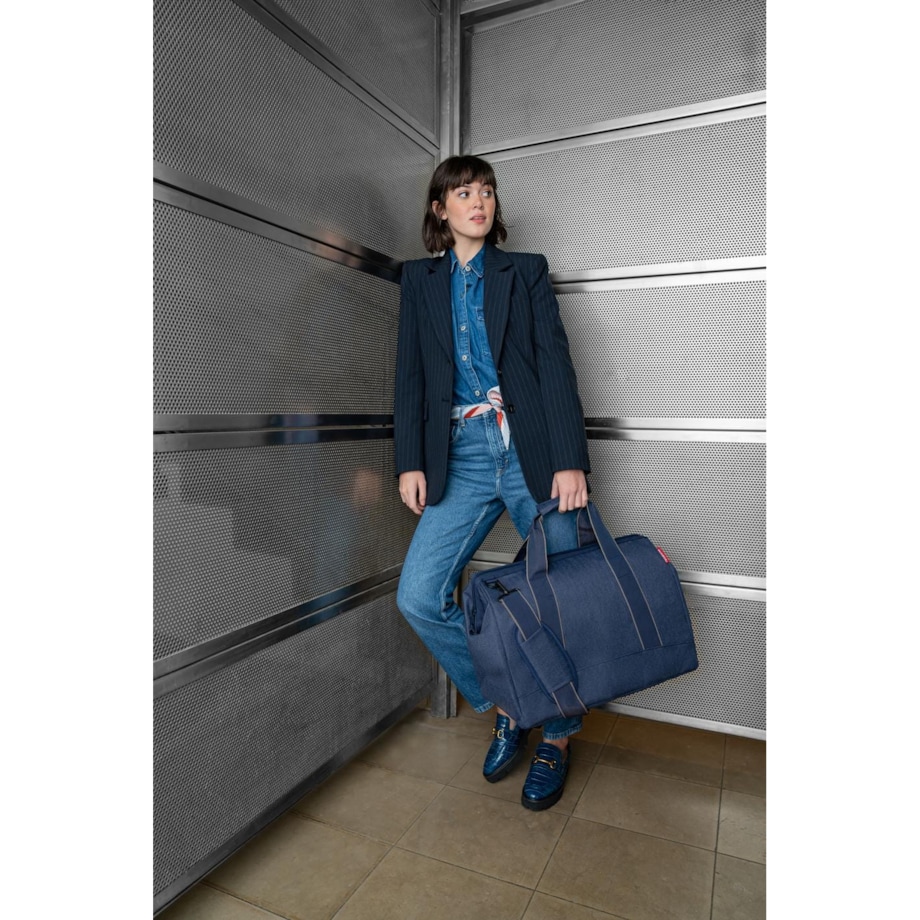 Torba ALLROUNDER L, herringbone dark blue