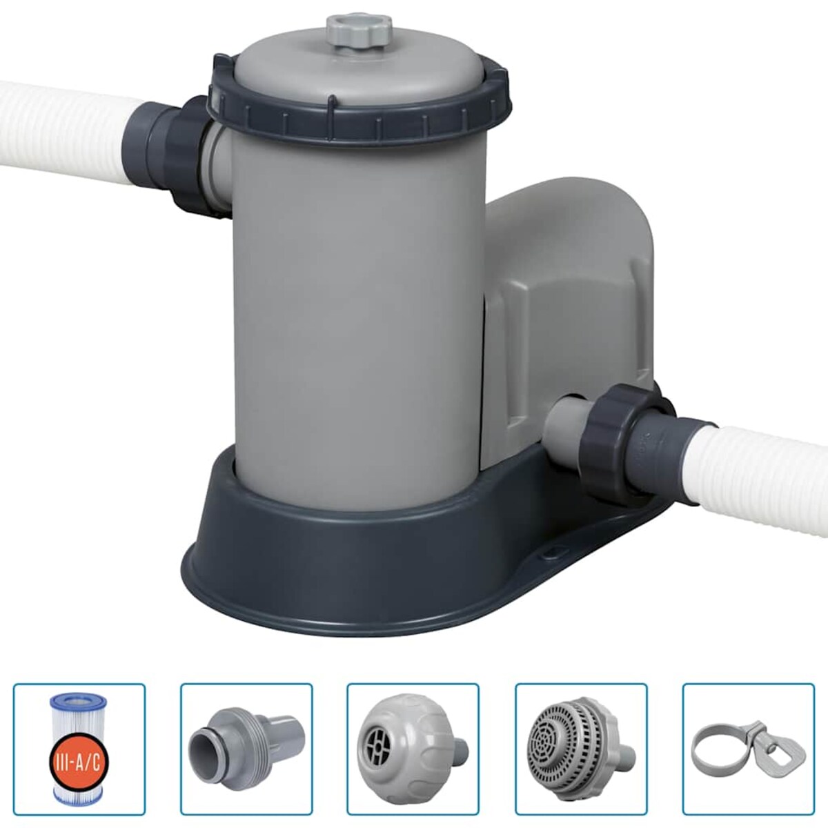 Bestway Basen Power Steel z akcesoriami, prostokątny, 549x274x122 cm