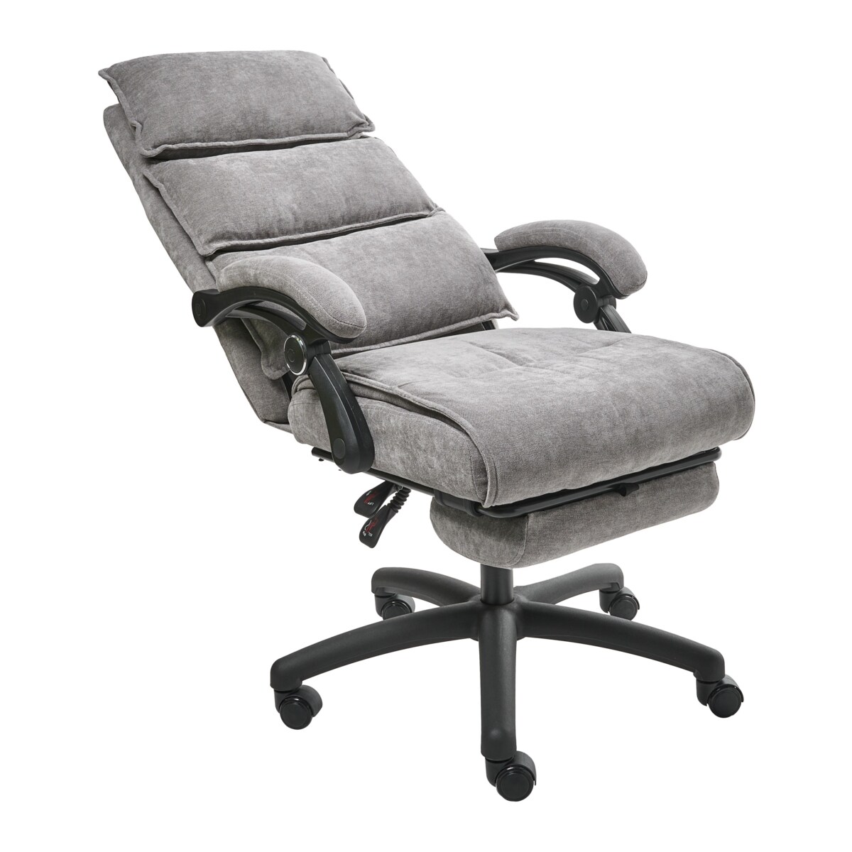 Fotel biurowy Z wysuwanym podnóżkiem EATON Szenil Szary