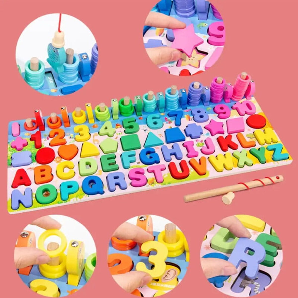 Tablica edukacyjna Montessori - Wesołe podwórko