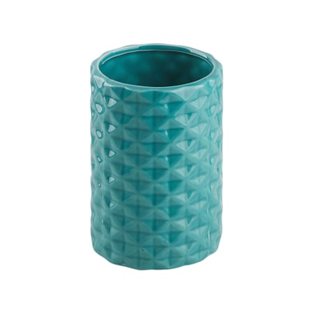 Zestaw akcesoriów łazienkowych 4 elementy GUATIRE Ceramika Turkusowy