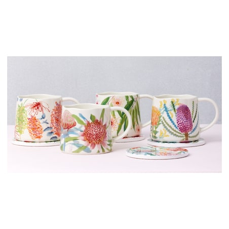 Kubek Native Blooms, grevillea, 350 ml