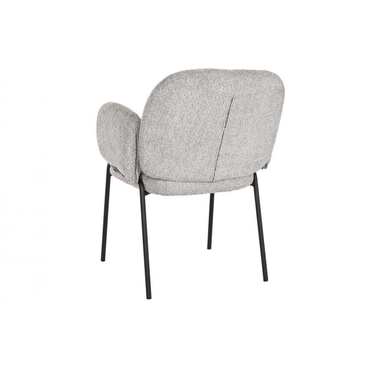 Krzesło tapicerowane FELIX szare 88x66 cm