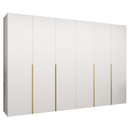 Szafa uchylna otwierana ALICANTE 1 300 wys. 202 cm Biały + u. Złoty