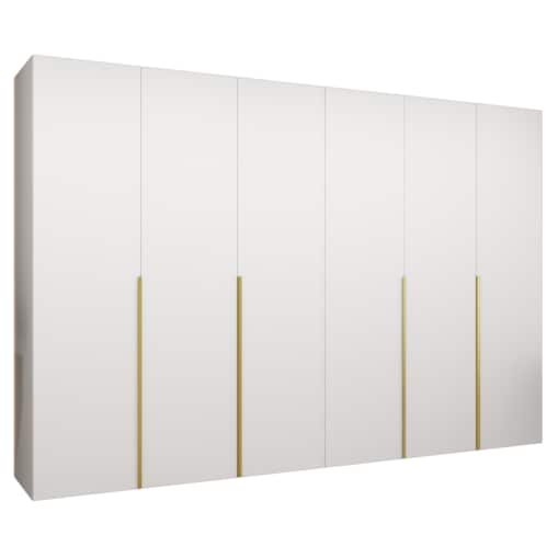 Szafa uchylna otwierana ALICANTE 1 300 wys. 202 cm Biały + u. Złoty