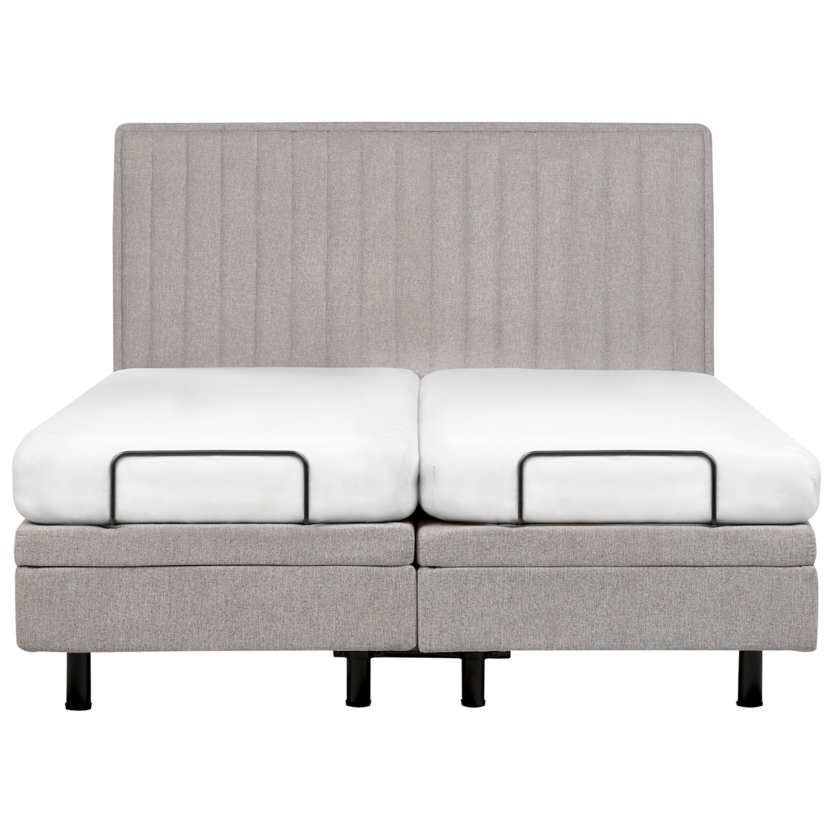 Łóżko regulowane DUKE II 160 x 200 cm Jasnoszary