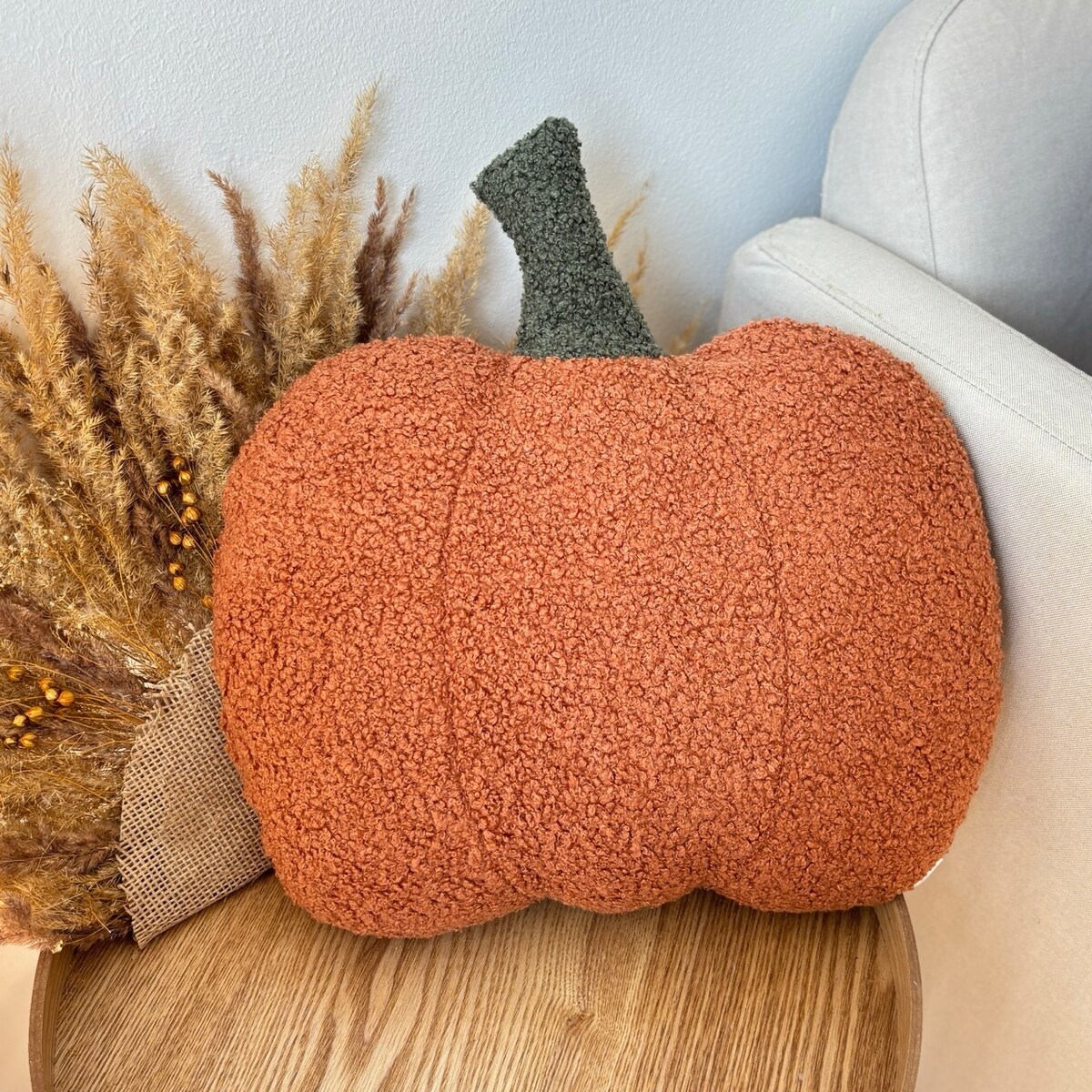 Poduszka jesienna Dynia boucle