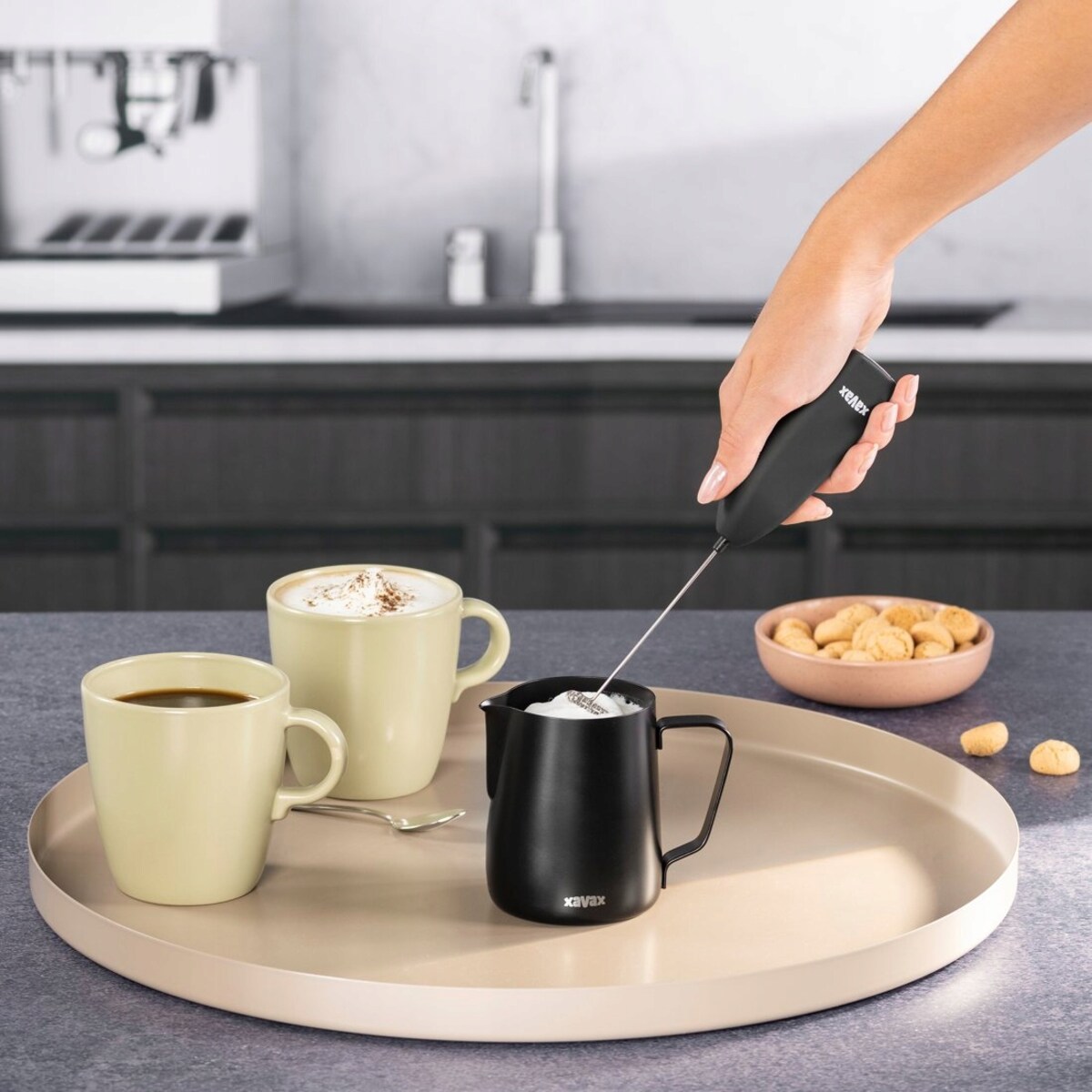 XAVAX Dzbanek do mleka ze stali nierdzewnej 350ml BARISTA