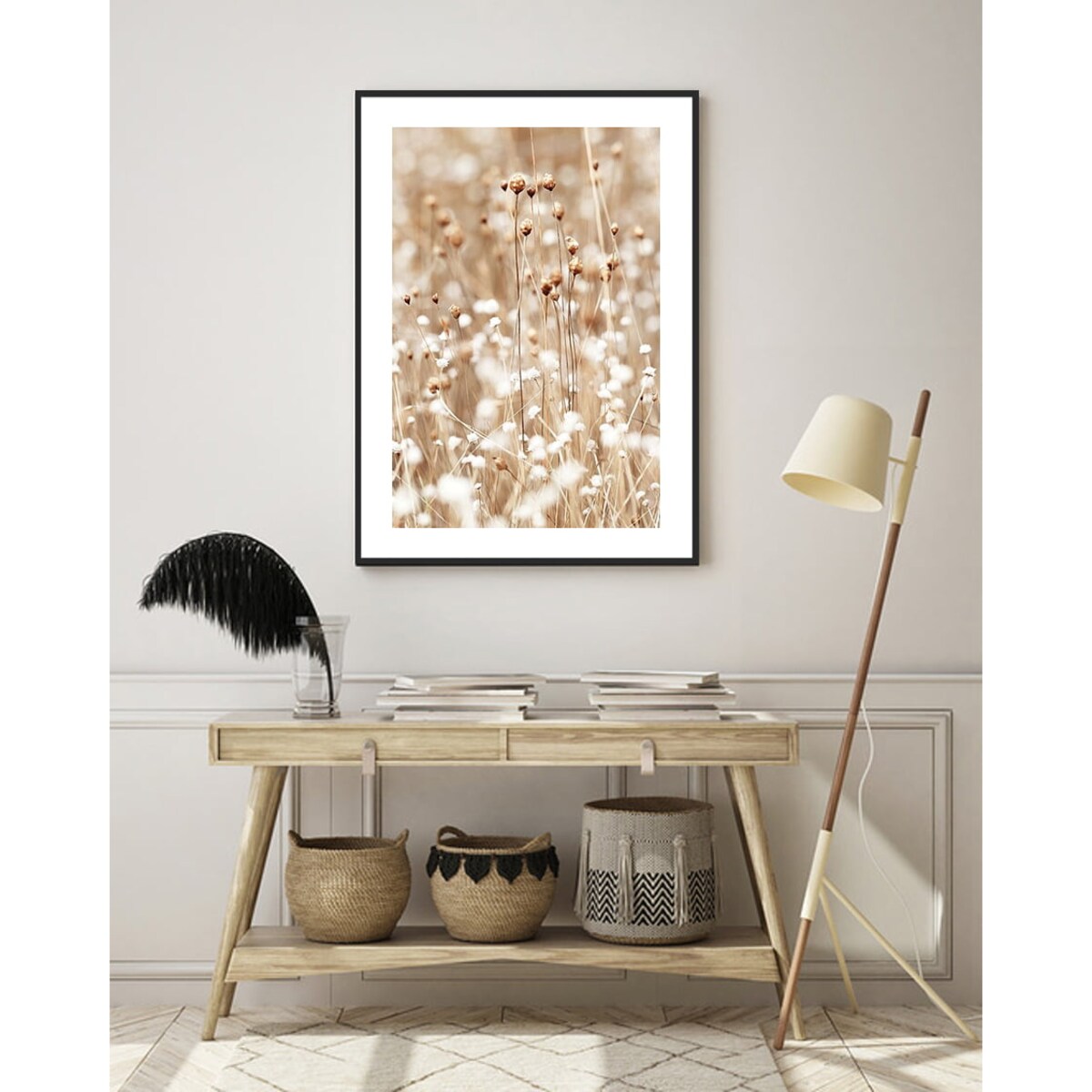 Poster Story, Plakat, Obraz - Białe Polne Kwiatki, wymiary 42 x 60 cm