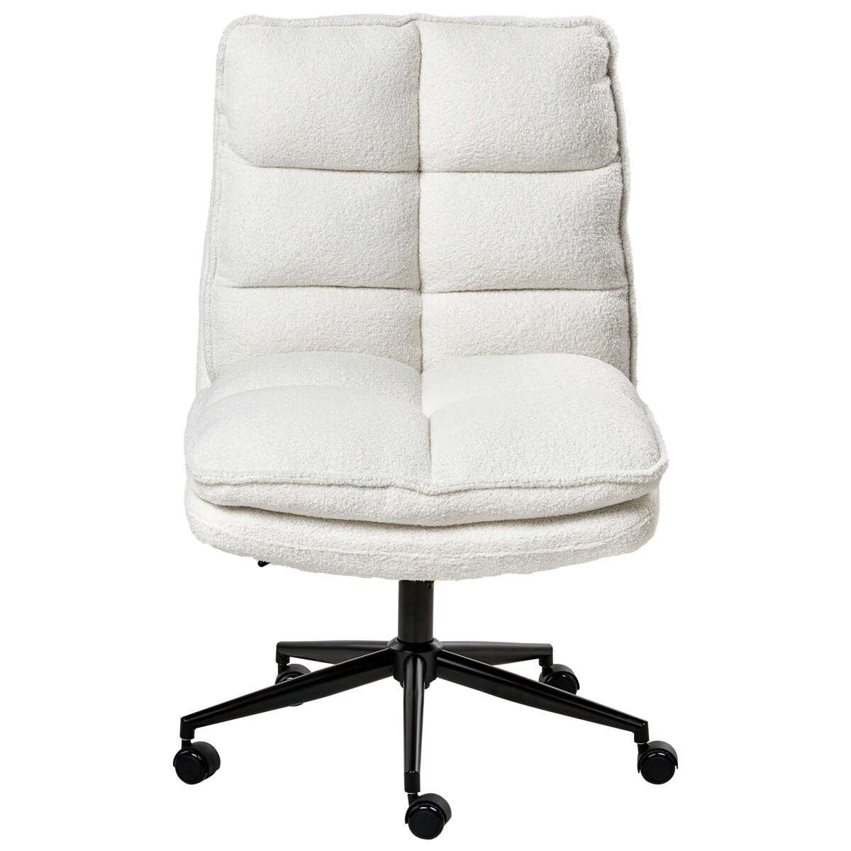 Krzesło biurowe ADDISON Boucle Biały