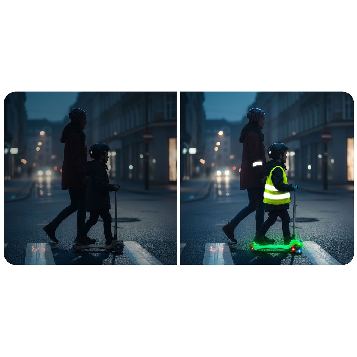 Hulajnoga trójkołowa dla dzieci Ricokids Glow balansowa świecąca w ciemności 765700