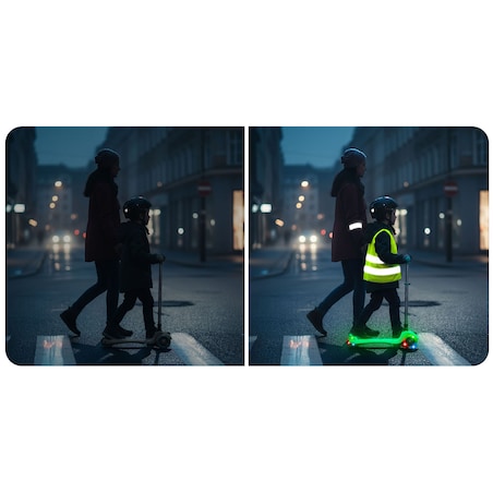 Hulajnoga trójkołowa dla dzieci Ricokids Glow balansowa świecąca w ciemności 765700