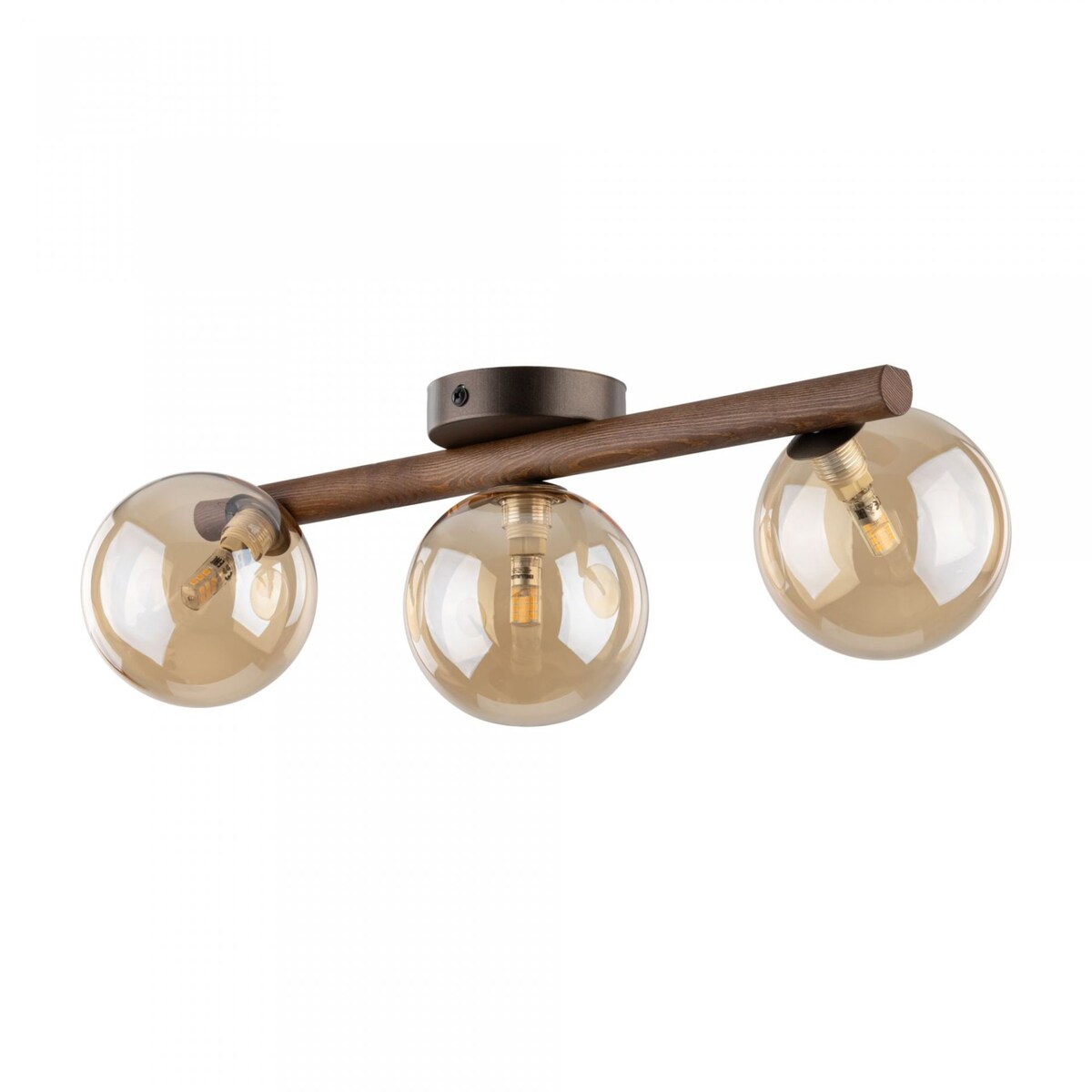 Lampa sufitowa TK Lighting ESTERA WOOD 11093 3xG9 drewno orzech bursztyn