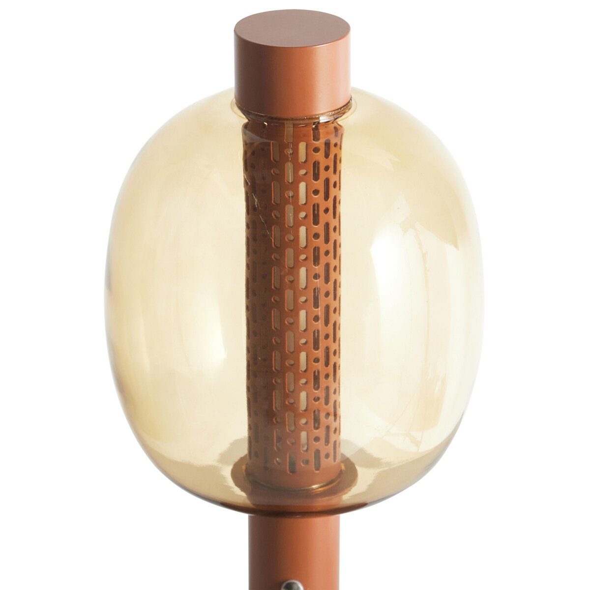 Bezprzewodowa lampa stołowa LED BOJO Ze ściemniaczem Metal Brązowy