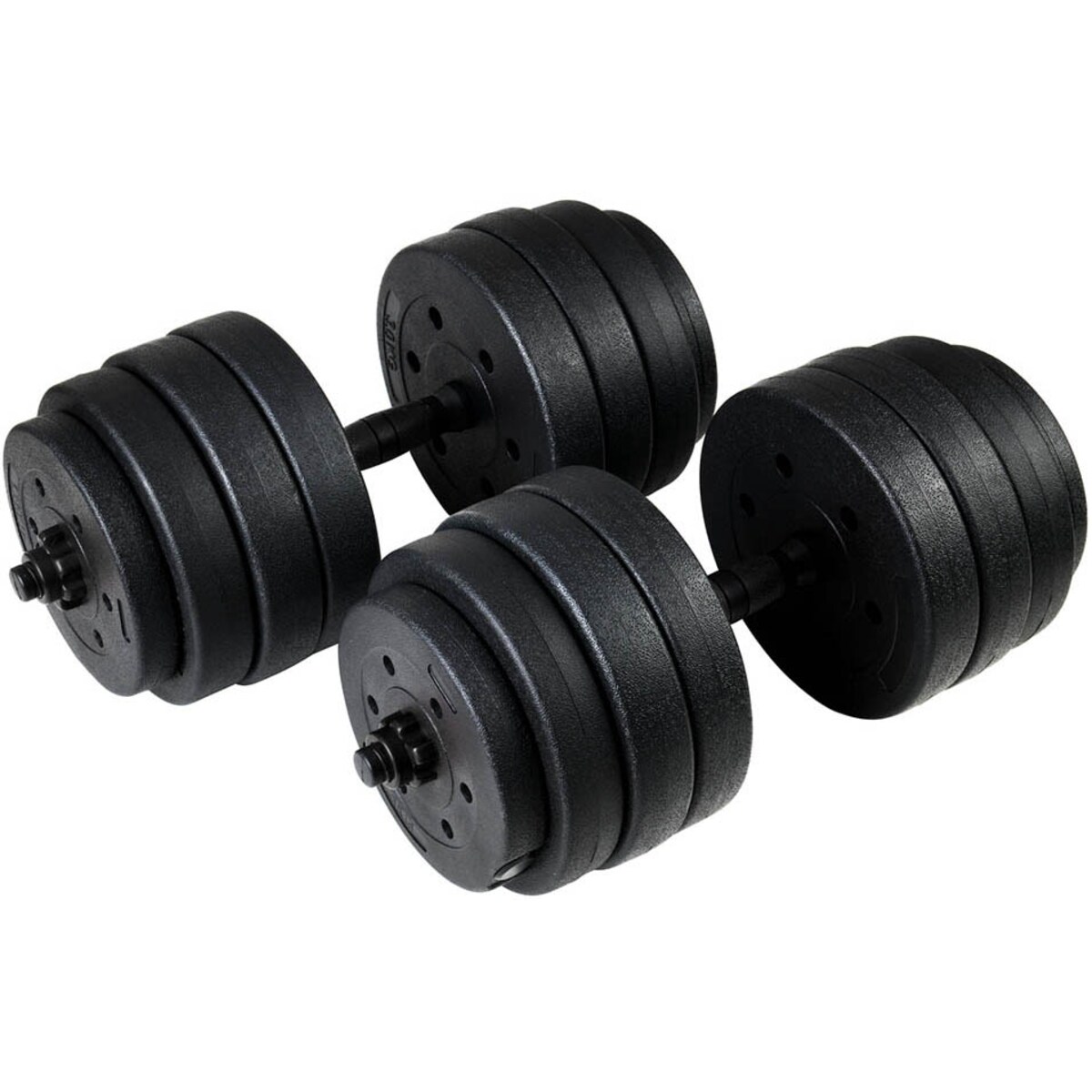 Zestaw hantli 2x20 kg Regulowane hantle 40 kg z funkcją sztangi funfit