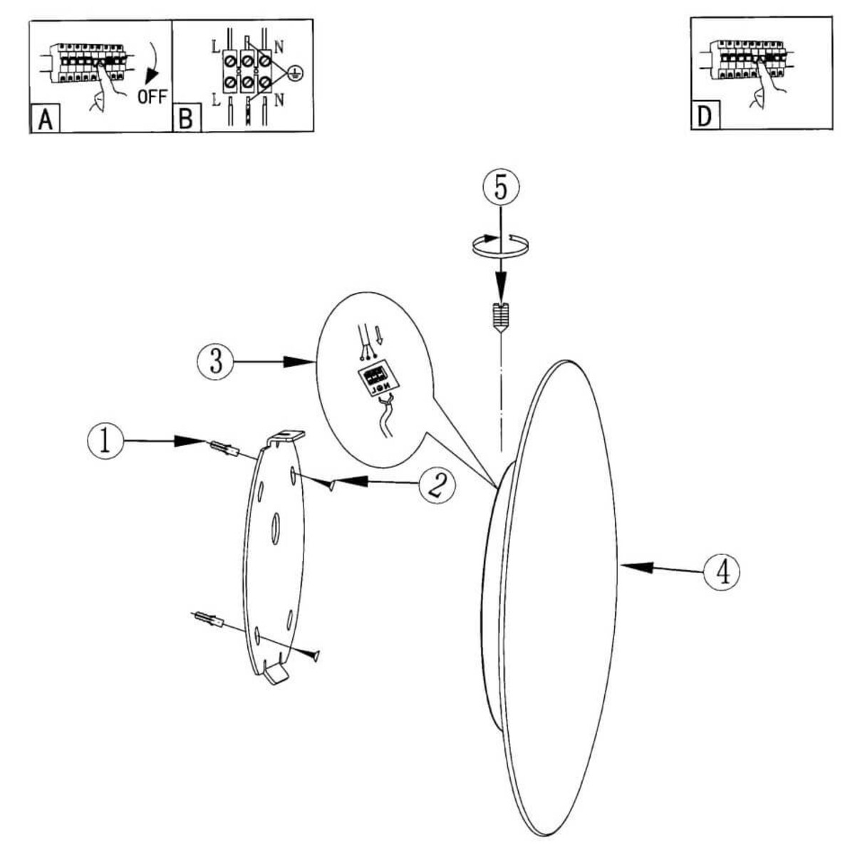 LAMPA sufitowa PLATILLO LP-8102/1C-12W GD Light Prestige okrągła OPRAWA metalowa moon LED 12W 3000K plafon złoty