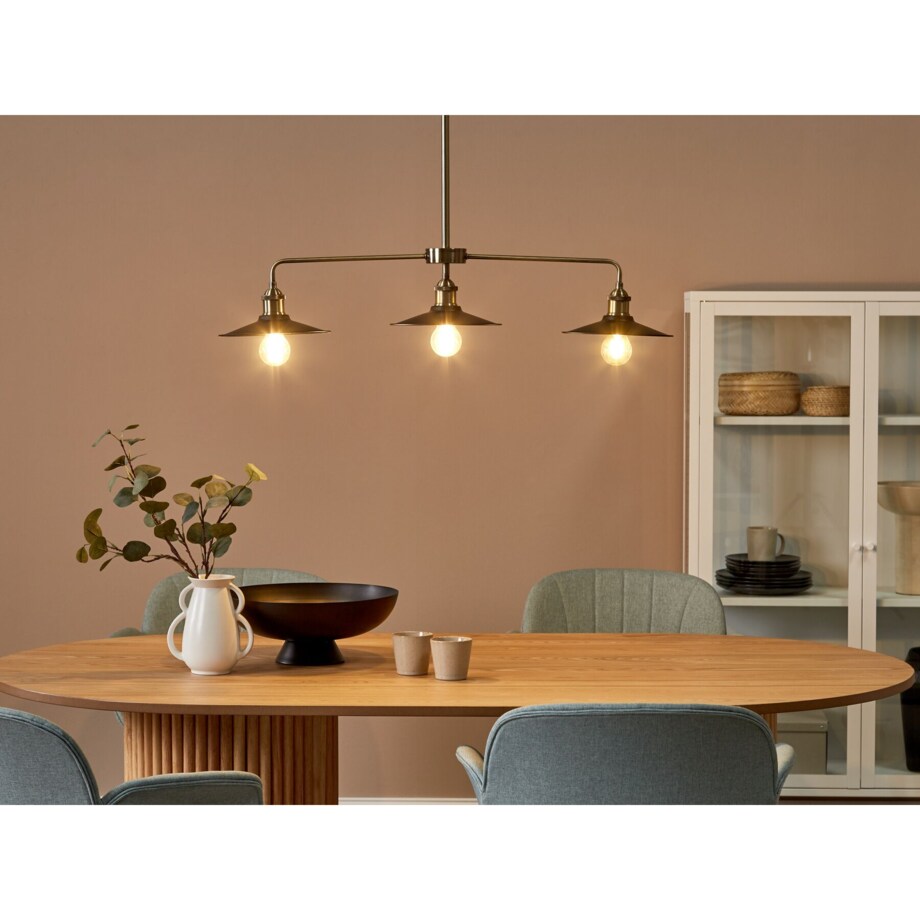 Lampa wisząca 3-punktowa metalowa czarna MONTONE