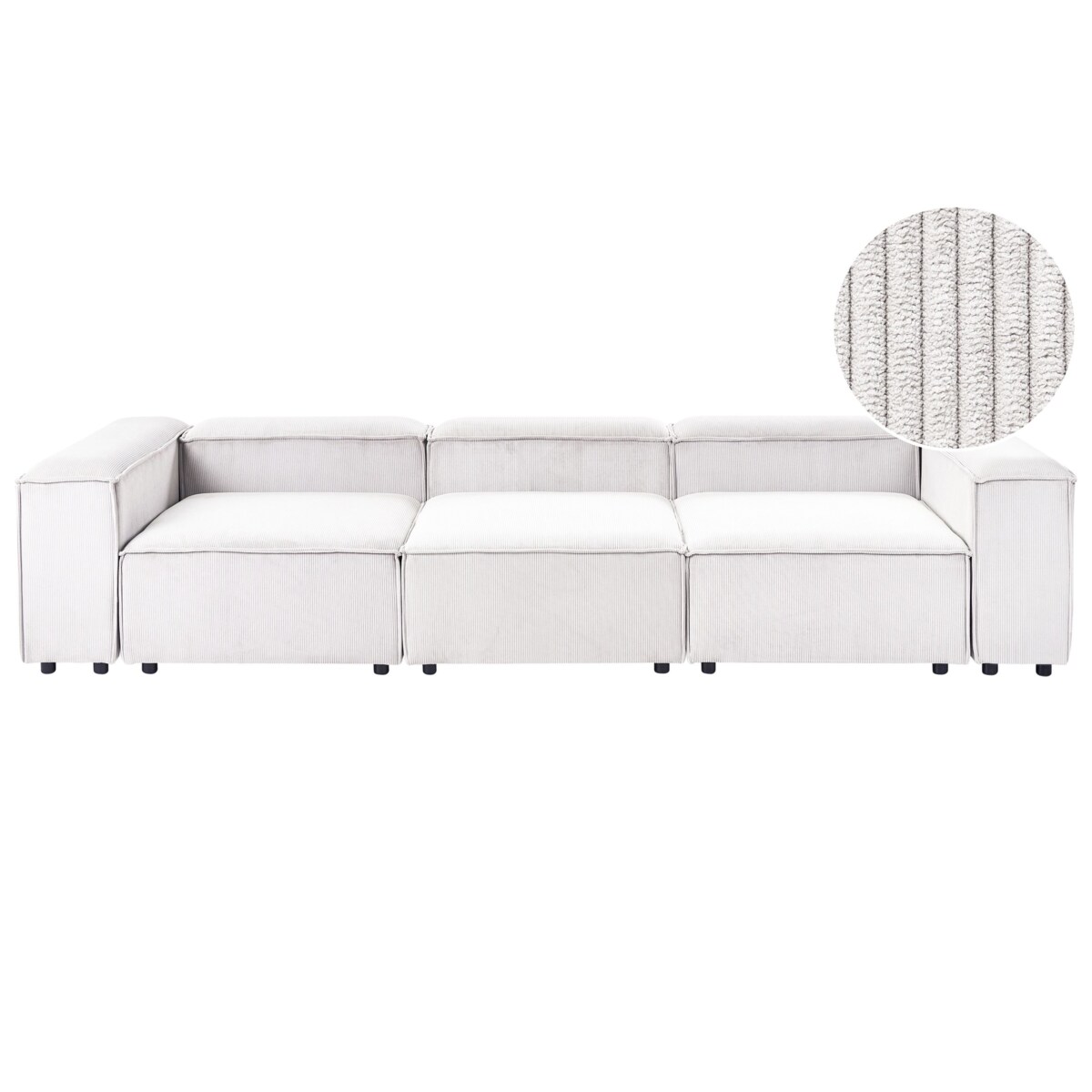 Sofa modułowa dla 3 osób ARDAL Sztruks Złamana biel