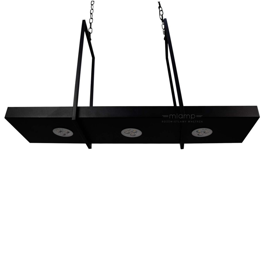 Rustykalna LAMPA zwieszana TRAY 105780 Markslojd metalowa OPRAWA wisząca zwis LED 9W 3000K na łańcuchu belka czarna