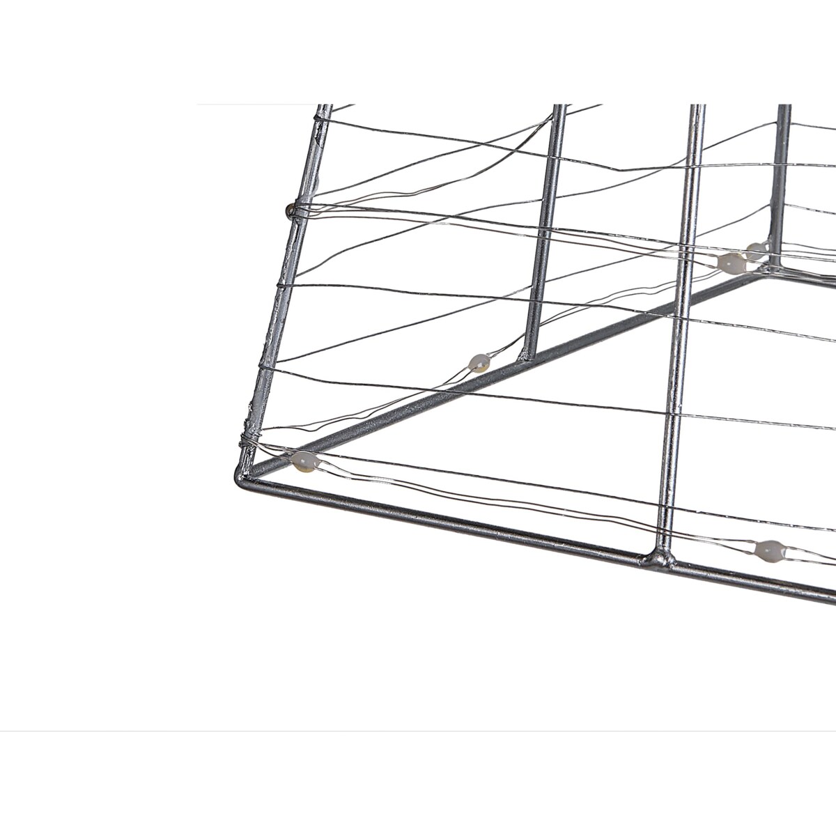 Dekoracja ogrodowa LED choinka 60 cm srebrna PUKSALA