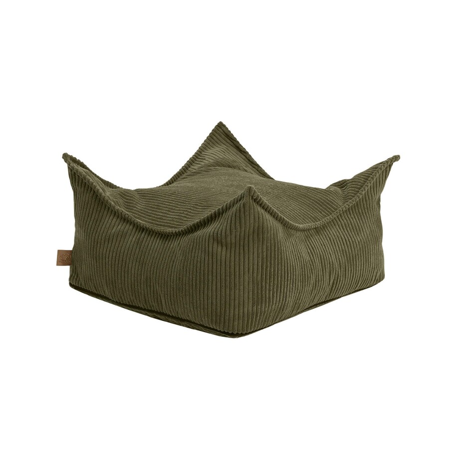 Pufa dla dzieci, kwadratowa, Aesthetic, Khaki