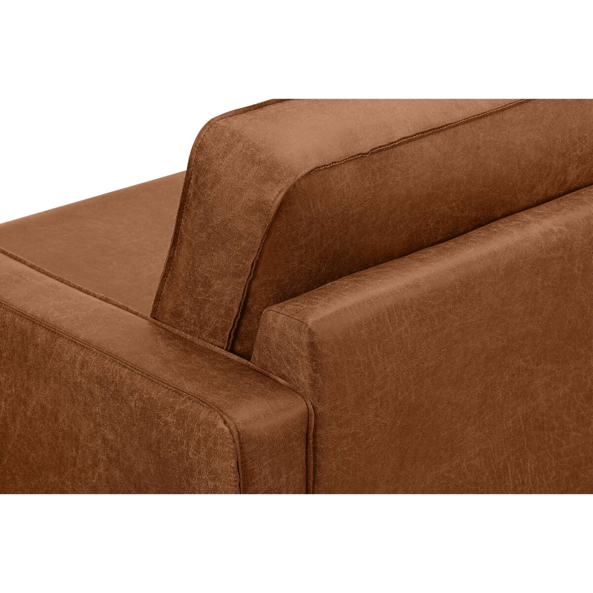 KONSIMO INVIA Sofa w stylu loft 2 osobowa kolor cognac