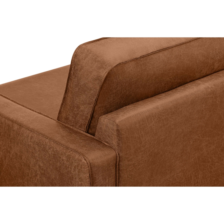KONSIMO INVIA Sofa w stylu loft 2 osobowa kolor cognac