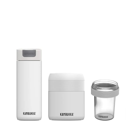 Kambukka kubek termiczny + lunchbox + pojemnik Zestaw Lunch Trio