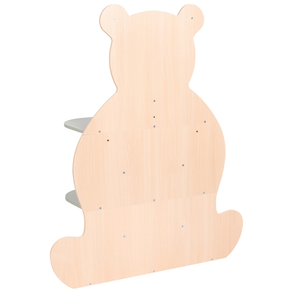 Regał ELWOOD 108 cm Jasny brąz/ zielony