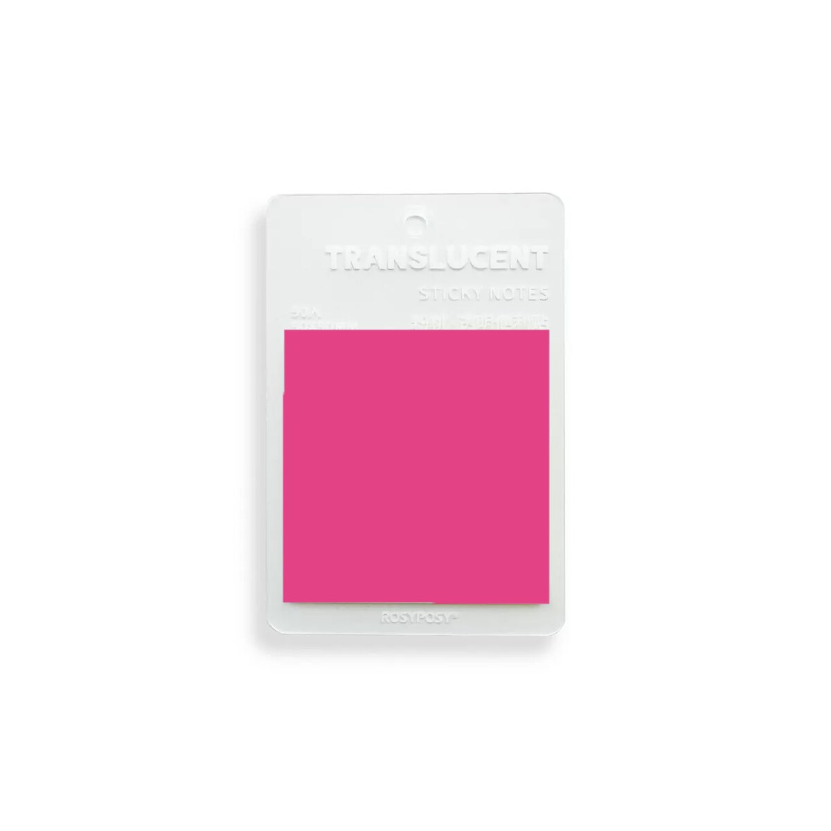 Transparentne kolorowe karteczki – RÓŻOWE