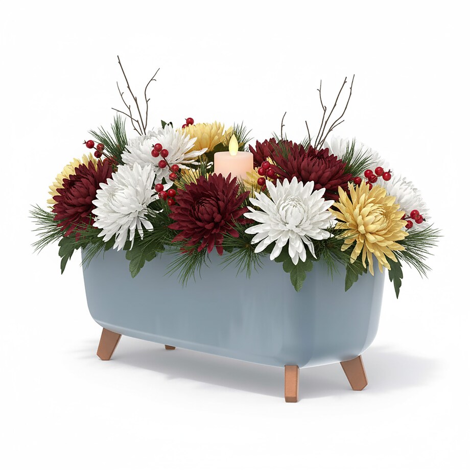 Donica Na Cmentarz Skrzynka Korytko Doniczka Na Wszystkich Świętych Gracia Case 58 Cm Szara