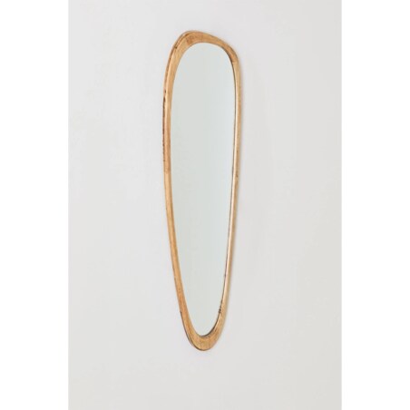 Lustro ścienne z drewna dębowego Arbidel 60 x 165 cm, naturalne