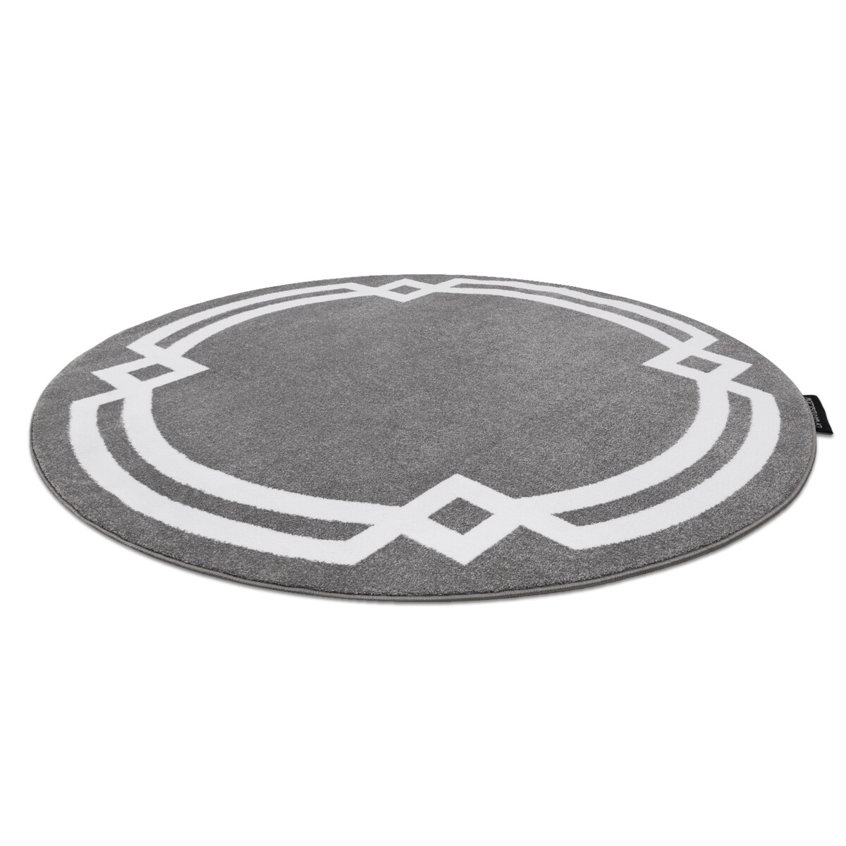 Dywan HAMPTON Lux koło szary koło 140 cm